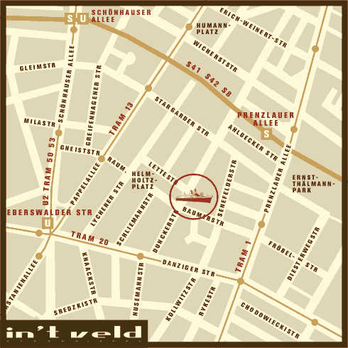 Lageplan mit öffentlichen Verkehrsmitteln